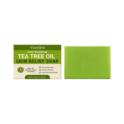 Tea Tree Oil Skin Soap Refreshing Bath Moisturizing Moisturizing Skin Care~- - Image 1 of 4