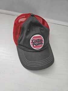 Cedar Point Red & Gray Ballcap Baseball Hat Unisex Adult - Picture 1 of 9