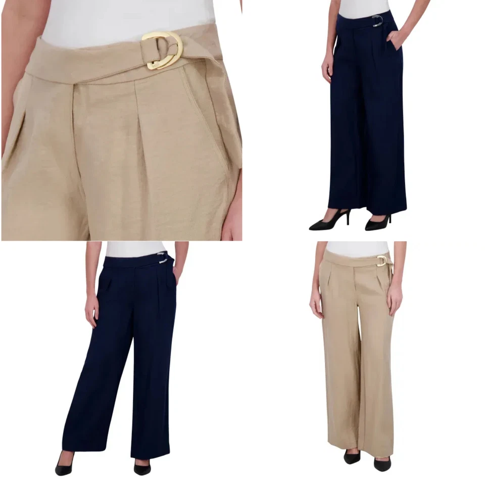 Pantalón DKNY para mujer con cinturón, talla 4 - Nuevo con etiquetas Foto 1 de 1