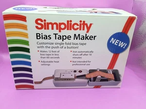 Simplicity Bias Tape Maker (modello 881925) scatola aperta, istruzioni mancanti - Foto 1 di 5