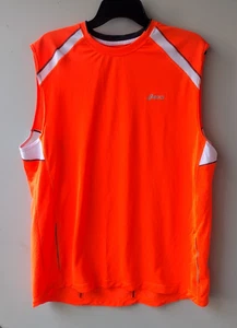 Camiseta deportiva sin mangas Asics para correr talla XL naranja camiseta sin mangas atlética - Imagen 1 de 6