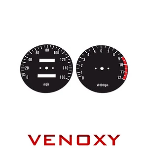 Kawasaki Z1 1973 Gauge Faces MPH BLACK - Bild 1 von 1