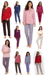 COMTESSA Damen Schlafanzug Größe 38-52 Pyjama Langarm modern diverse Dessins - Bild 1 von 60