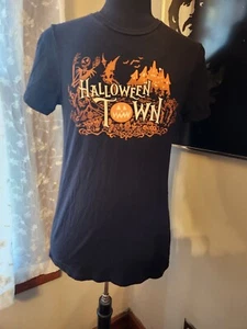 Disney Tim Burton's The Nightmare Before Christmas Halloween Black T-Shirt Sz S - Picture 1 of 2