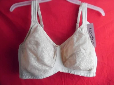 -LEADING LADY NUDE BRA #5203 舒适线免费全覆盖花边杯 40B — 第 1/4 张图片