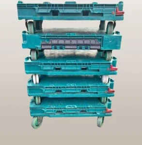 Heavy Duty Wheeled 600mm x 400mm Tote Crate Dolly 250kg Dollies Free Delivery - Picture 1 of 8