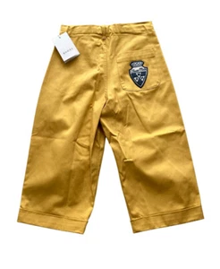 Childrens Kids Gucci Pants with Class Mate Size 5 Wide Leg Yellow - Picture 1 of 4