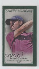 2016 Upper Deck Goodwin Champions Cloth Minis Lady Luck Back /25 Justin Thomas