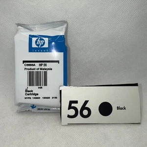 HP 56 Black Ink Cartridge C6656AN NEW Apr 2025 - Imagen 1 de 4