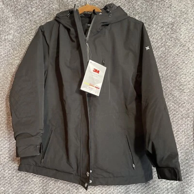 Chaqueta de Nieve Hurley Peak con Aislamiento Aislante 3M Abrigo Negro Mujer Talla L NUEVA Foto 1 de 4