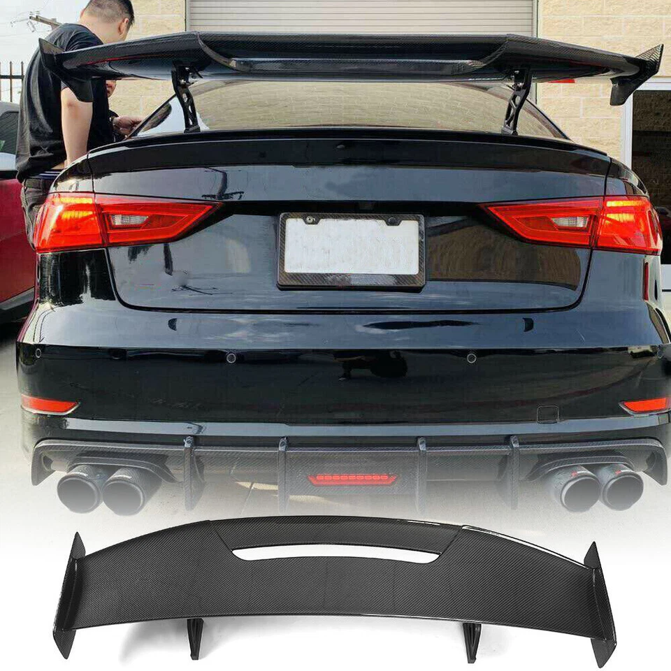 Alerón trasero de carbono real para BMW F30 M3 M4 Benz AUDI todo sedán Foto 1 de 4