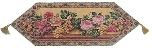 Ropa de cama romántica DaDa frutas y rosas tapiz floral mantel mantel mantel corredor de mesa - Imagen 1 de 5