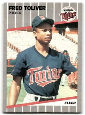 1989 Fleer Freddie Toliver . Minnesota Twins #126 - Image 1 of 2
