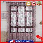 Peony Tulle Curtains For Living Room Floral Window Sheer Curtain (purple)