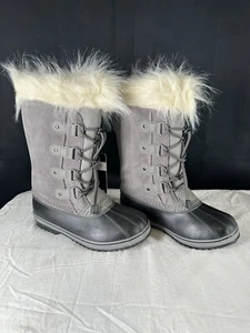 Sorel Youth 5 Joan of Arctic Waterproof Boot Quarry NEW! Winter - Picture 1 of 4