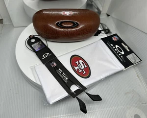 Oakley NFL San Francisco 49ers Super Bundle-Football Hard Case, Leash, Soft Case - Picture 1 of 13