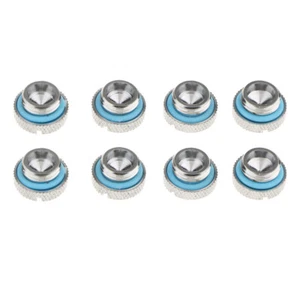8 Teilige Silber Chrom Wasserkühlung G1 / 4 '' Stecker Wasserstopp - Afbeelding 1 van 10
