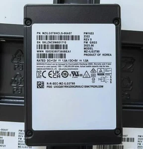 SAMSUNG PM1653 3.84TB SSD SAS MZ1LG3T8HCLS-00A07 MZ-1LG3T80 Solid State Drive - Picture 1 of 3