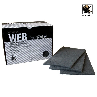 INDASA Ultra Fine Finishing Scotch-Brite Scratch Pads Rhyno GREY - Various Qtys