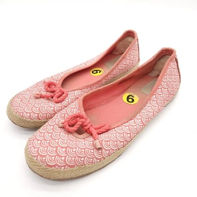 UGG Australia Syleste Mujer 9 Rosa Vieira Tela Alpargata Plana Zapatos Sin Cordones Foto 1 de 4