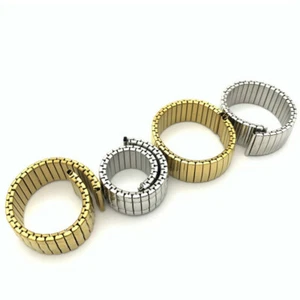 Stretch Metal Watch Strap Expansion Watchband Stainless Steel Spring Bar Replace - Picture 1 of 9