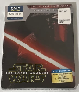 Star Wars The Force Awakens Blu-Ray DVD Collectible Steelbook NEW - Imagen 1 de 2
