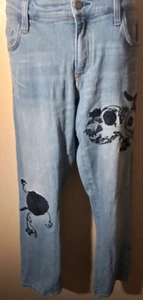 PILCRO AND THE LETTERPRESS HYPHEN JEANS W/ EMBROIDERY SZ 32 STRAIGHT LEG - Picture 1 of 7