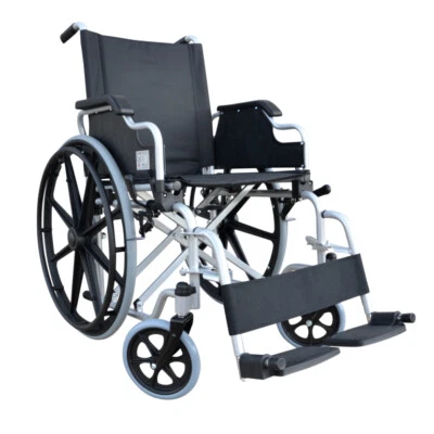 POLIRONESHOP DELO Faltrollstuhl Rollstuhl Transportrollstuhl Faltbar Reiserollstuhl Aktiv