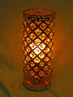 Luxury Gold Color Metal Crystal  Fragrance Oil Lamp Electric /Touch Dimmer 11"