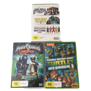 Power Rangers + Teenage Mutant Ninja Turtles DVD bulk pack Region 4 (4 discs) - Picture 1 of 7