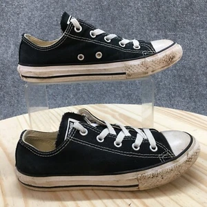 Converse Shoes Youth 2 Boys Chuck Taylor All Star Low Sneakers 3J235 Black - Picture 1 of 21