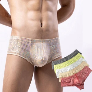 Sexy Low Rise Boxershorts Mini Trunks Men U Pouch Underpant Gay Underwear Short^ - Picture 1 of 19