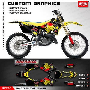 Kit completo de pegatinas de motocross Kungfu Graphics para Suzuki RM125 RM250 2001-2012 - Imagen 1 de 9