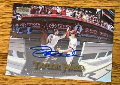 2019 Topps Stadium Club Taylor Ward RC Auto Rookie Card Autograph LA Angels - Image 1 of 2