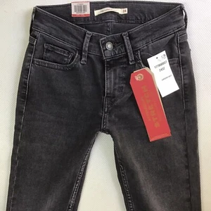 BNWT Ladies Levis 710 Super Skinny Grey Faded Jeans Size 6 W24 L32 (337J) - Picture 1 of 8