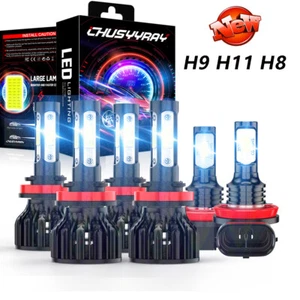 For Freightliner Cascadia 2008-2016 6X LED Headlight Hi/Lo+Fog Bulbs Combo Kit - Bild 1 von 17