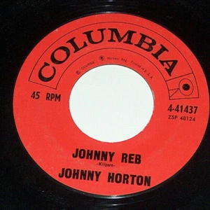 45 RPM Rockabilly Johnny Horton Sal's Got A Sugar Lip, Reb Columbia 4 41437 EX- - Imagen 1 de 4