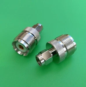 (1 PC) SMA Male to UHF Female Connector - USA Seller - Picture 1 of 3