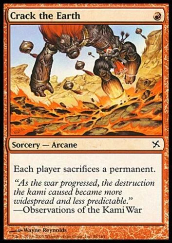 CRACK THE EARTH - MTG Betrayers of Kamigawa Common Sorcery Arcane - Image 1 of 1