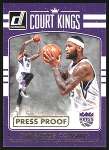 2016-17 Donruss Court Kings Press Proofs #13 DeMarcus Cousins