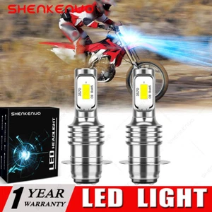2 8000K Super LED Bulbs For Honda Motorcycle 2012 CRF450X AC CRF450X Headlight - Foto 1 di 16
