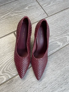 TORY BURCH Braided Goat Leather Pumps Size 6 - Picture 1 of 7