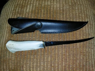 Bone handled filet knife By DC 12" - Image 1 of 4