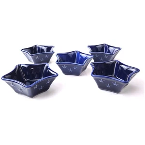 5 RETIRED LONGABERGER POTTERY LOT:  PROUDLY AMERICAN MINI STARS       JR - Picture 1 of 3