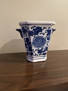 Apropos Jarrón Maceta Hogar Colección Azul y Blanco Chinoiserie Delftware - Imagen 1 de 4
