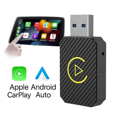 2-in-1 CarPlay & Android Auto Adapter – USB, drahtlos, Plug & Play - Bild 1 von 4