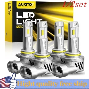 9005 9006 LED Headlight Kit High Low Beam Bulb Brighter 6500K White 72000LM 4/8x - Picture 1 of 12