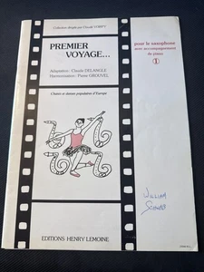 Premier Voyage Alto Sax Solo Vol. 1 by Claude Delangle Henry Lemoine Muisc Book - Picture 1 of 3