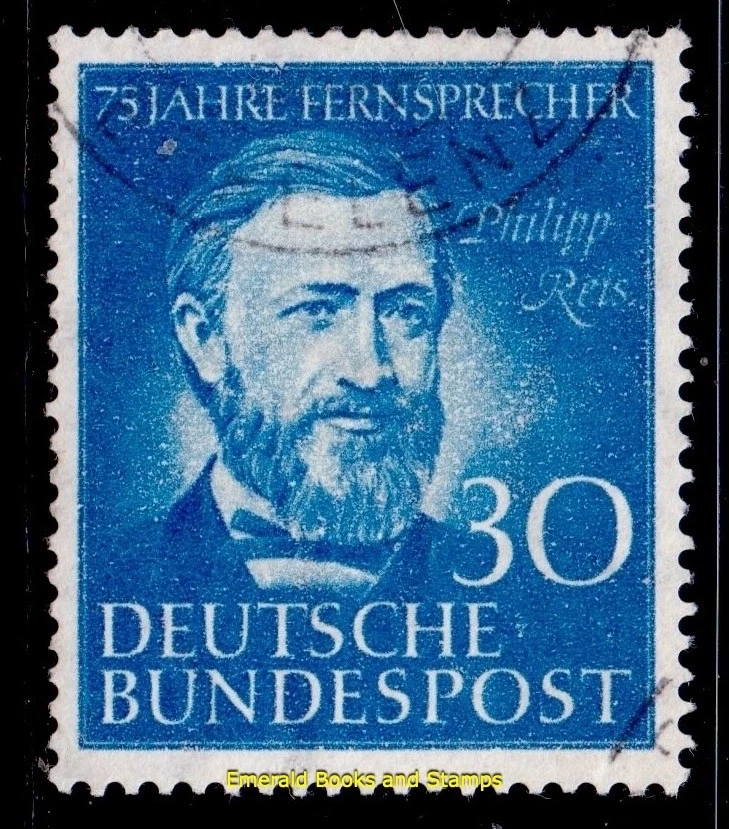 EBS Alemania BRD 1952 - Philipp Reis - Teléfono - Michel 161 - Usado - CV $32 (U4 Foto 1 de 1