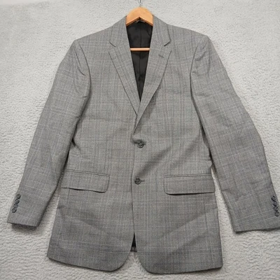 Jos. A. Bank Traveler's Collection Tailored Fit Men's 40L Gray 2-Button Blazer - Image 1 of 4